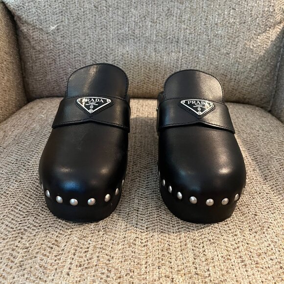 Prada Studded Mule Clogs - Picture 3 of 7